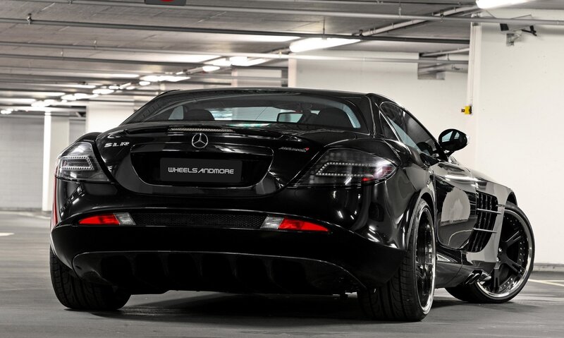Black Mercedes SLR McLaren