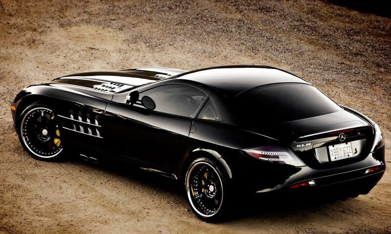 Black Mercedes SLR McLaren