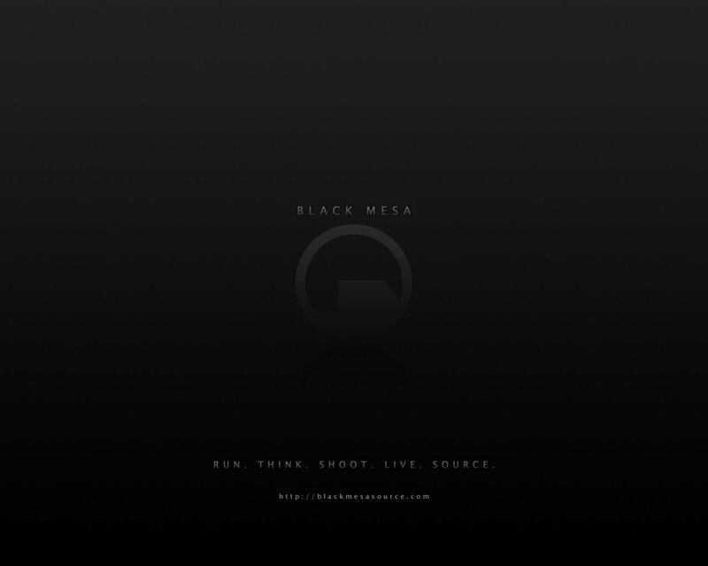 Black Mesa Logo — Dark, Minimalist
