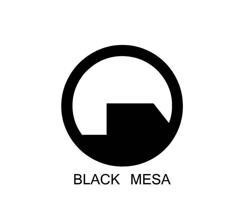 Black Mesa Logo — Minimalist
