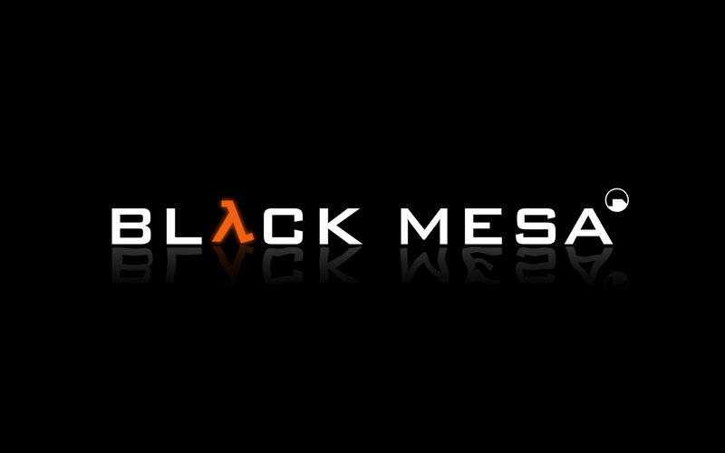 Black Mesa logo on black background
