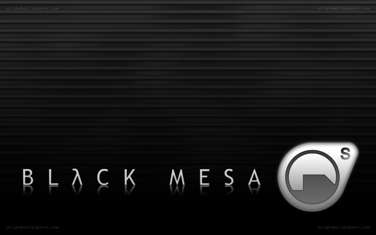 Black Mesa logo on dark background