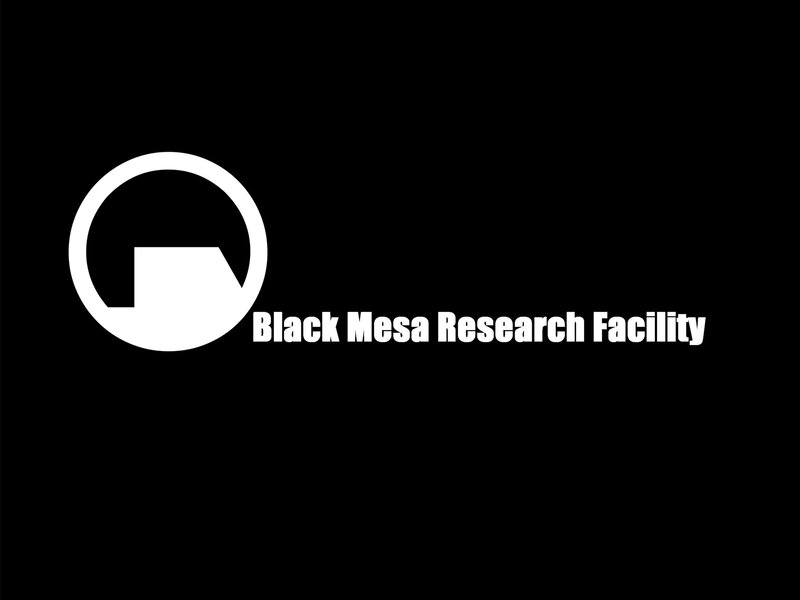 Black Mesa Research Facility Logo — Minimalist, Vector Art