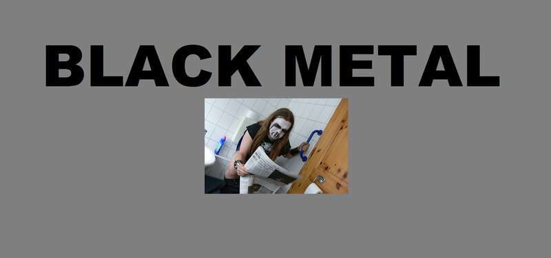 black metal artist in bathroom
