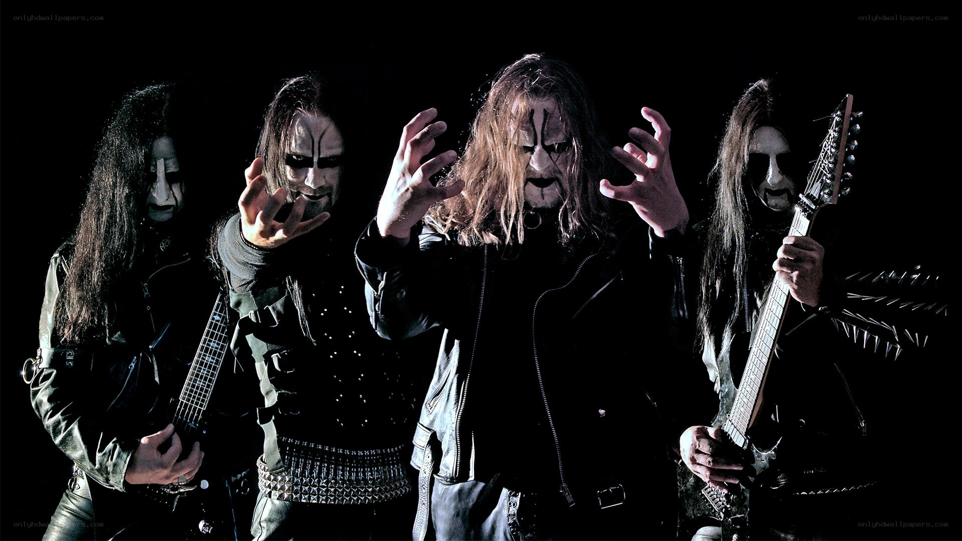 black metal band in makeup