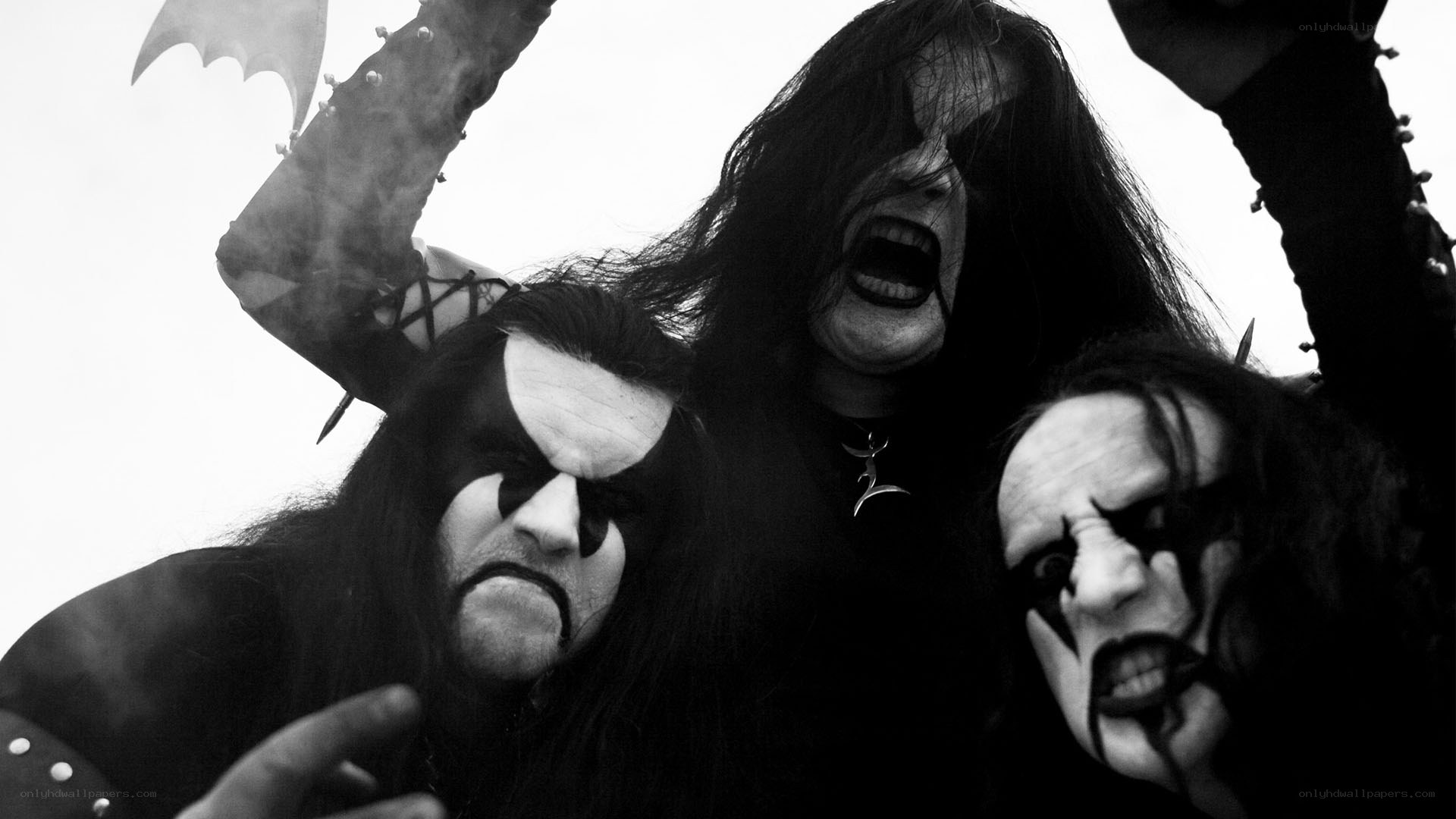 Black metal band performance