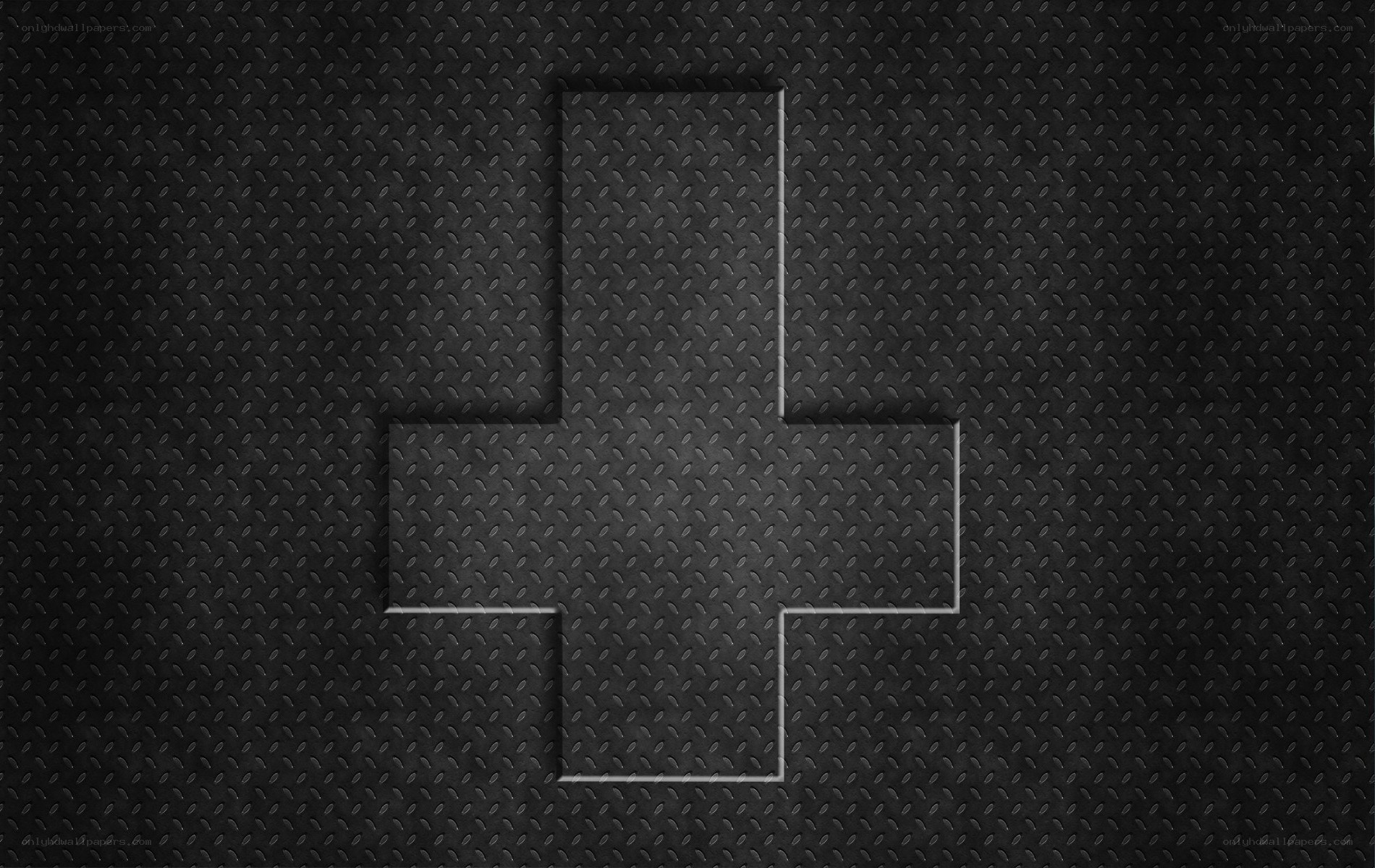 black metal cross design