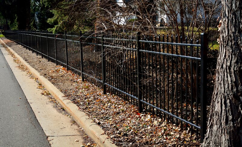 Black Metal Fence — Calm