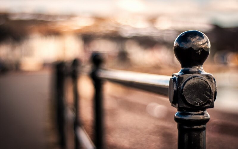 Black Metal Railing — Calm