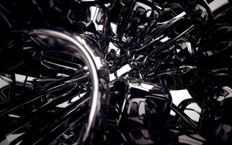 Black Metallic Tubes
