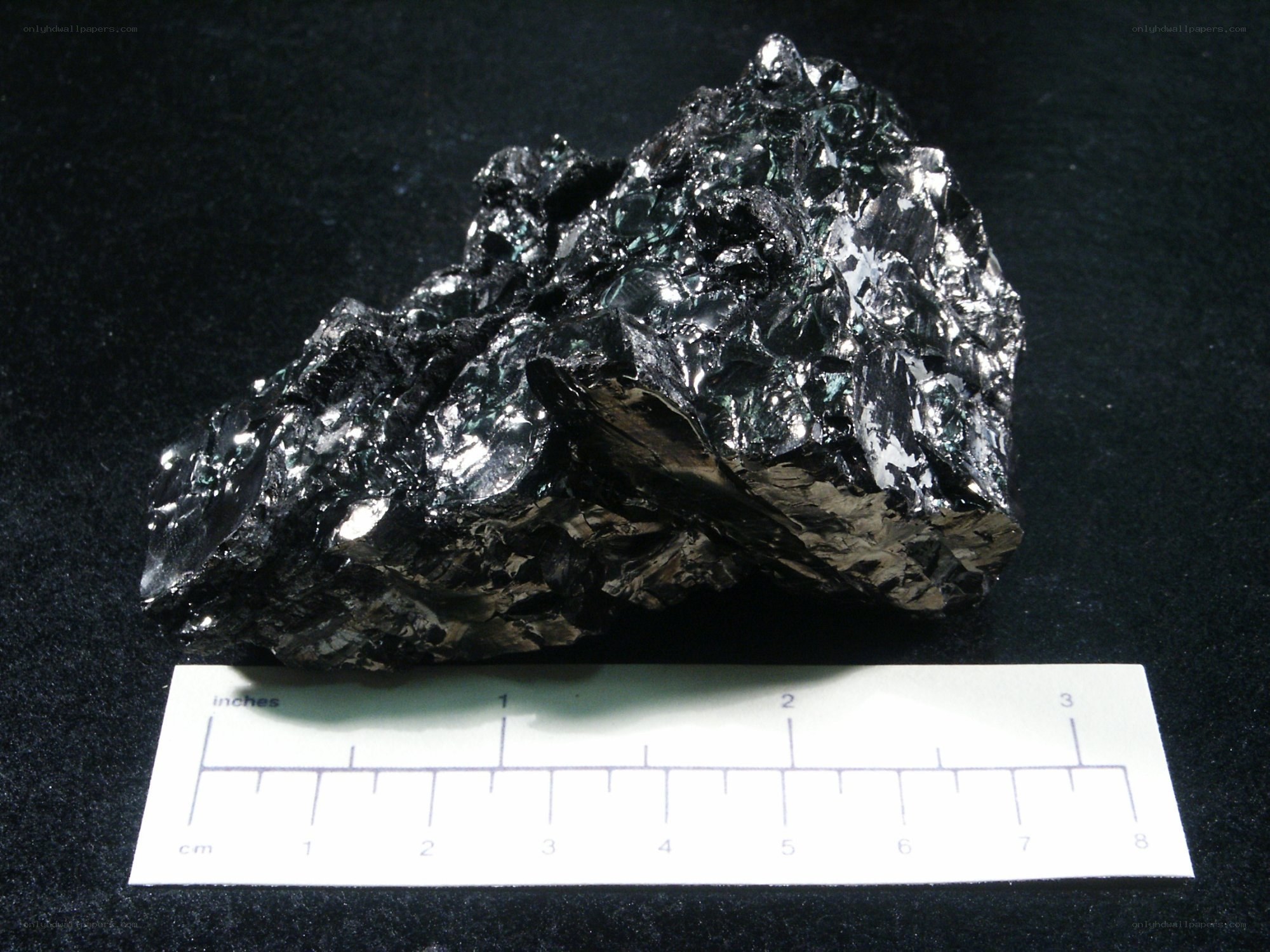 black mineral specimen