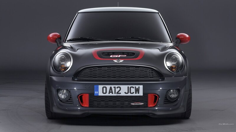 Black Mini Cooper Car — Gray, Dramatic