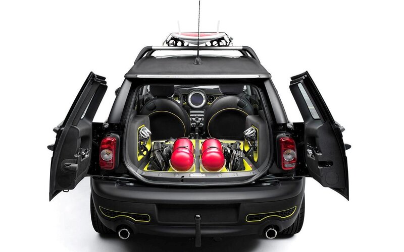 Black Mini Cooper Car — Neutral, Photograph