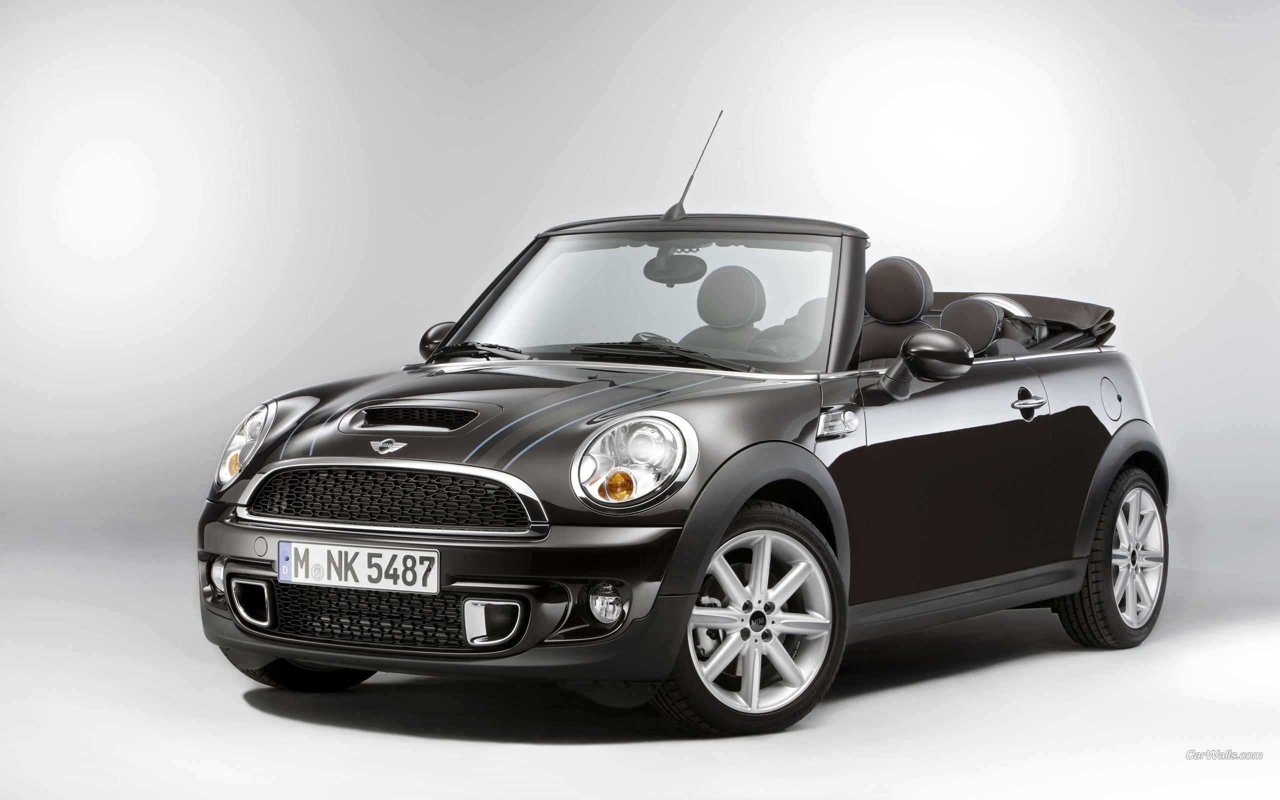 black mini cooper convertible