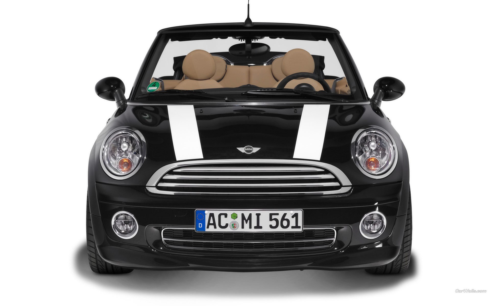 black mini cooper convertible