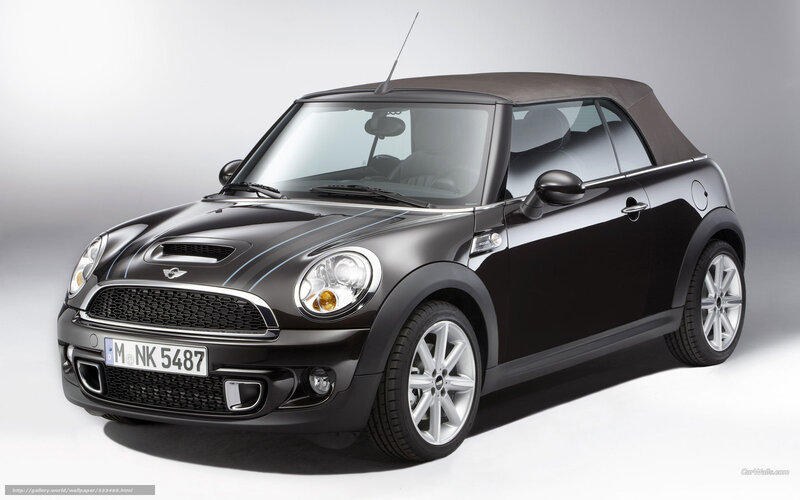 Black Mini Cooper Convertible — Neutral, Photograph