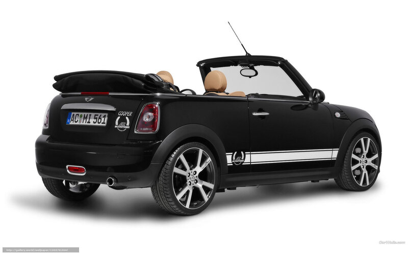 black mini cooper convertible