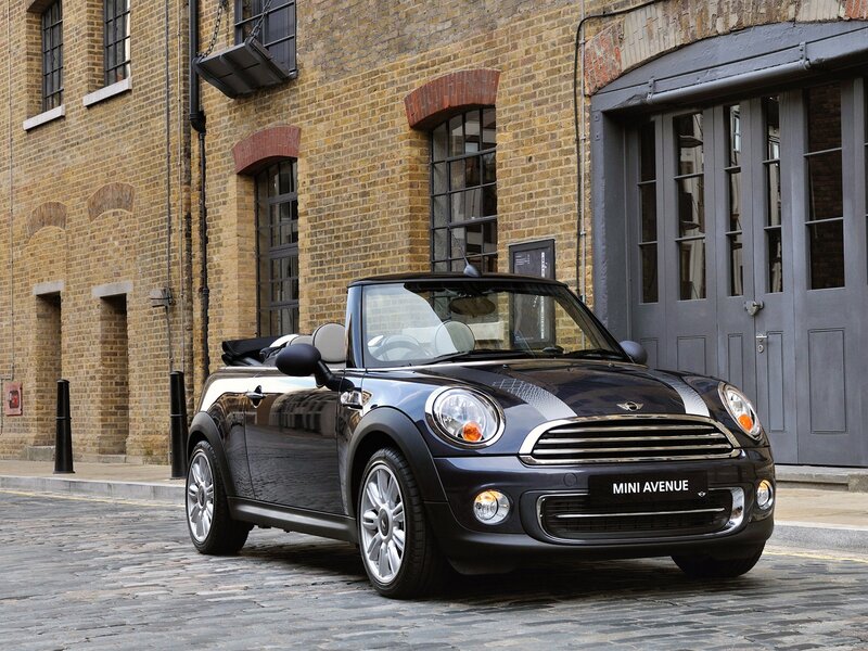 Black Mini Cooper Convertible — Urban