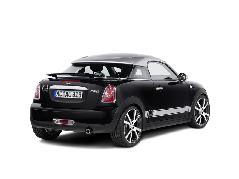 black mini cooper coupe