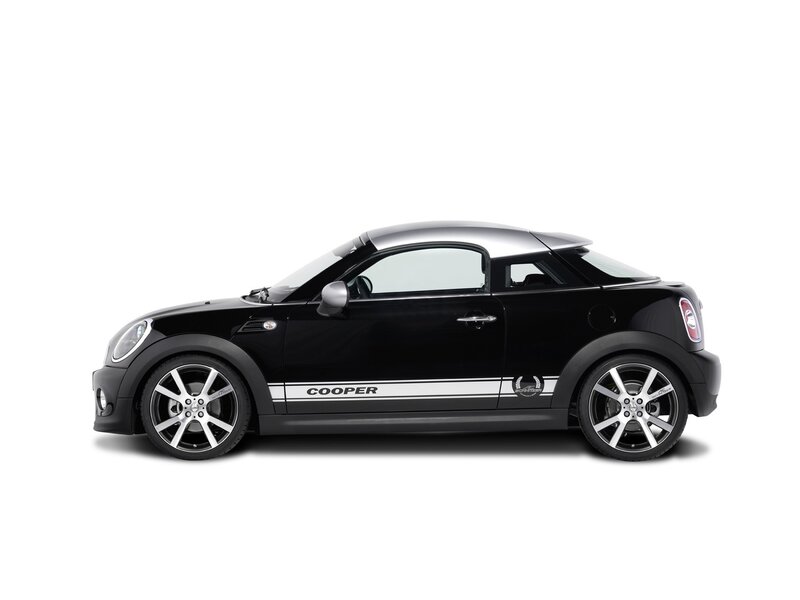 black mini cooper coupe