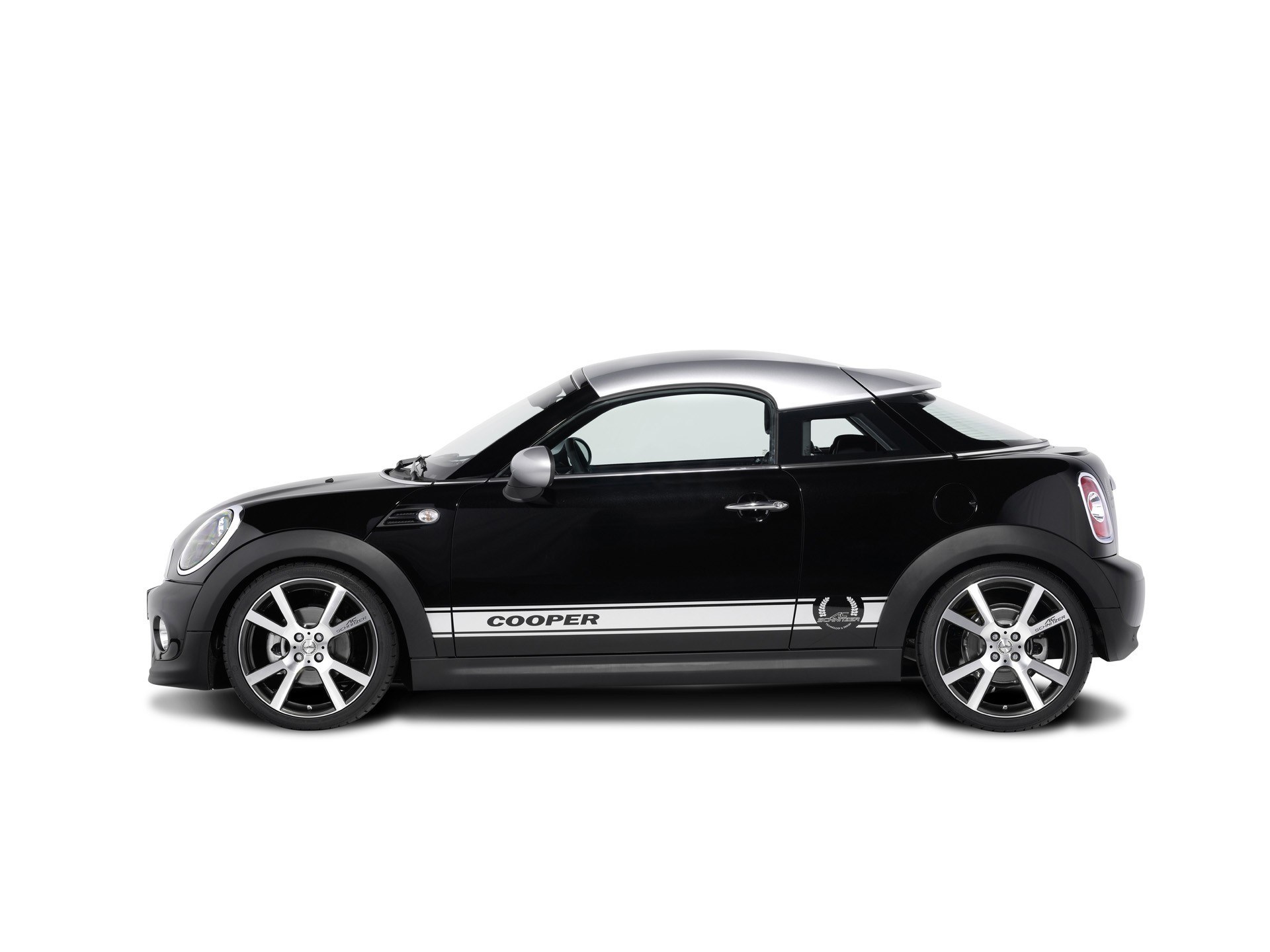 black mini cooper coupe