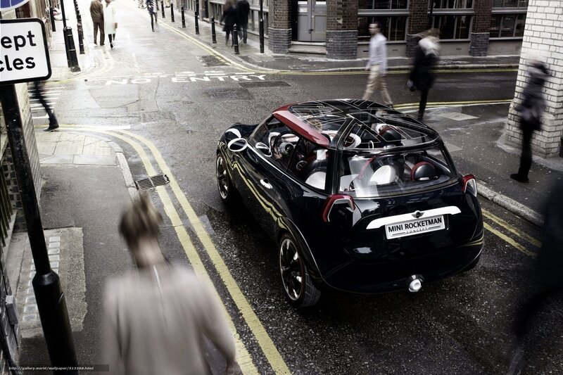 Black Mini Rocketman Car