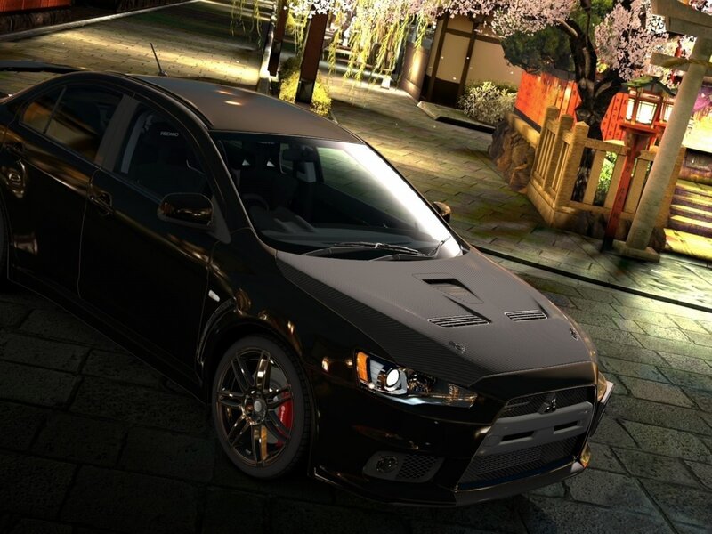 Black Mitsubishi Lancer Evolution