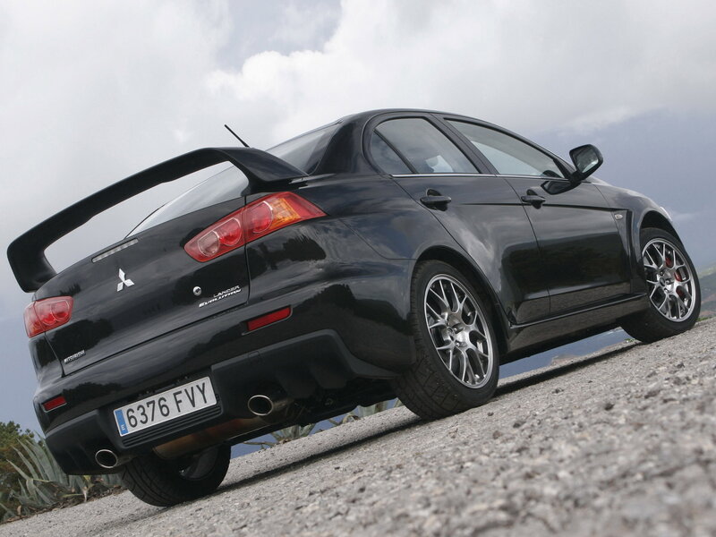 Black Mitsubishi Lancer Evolution