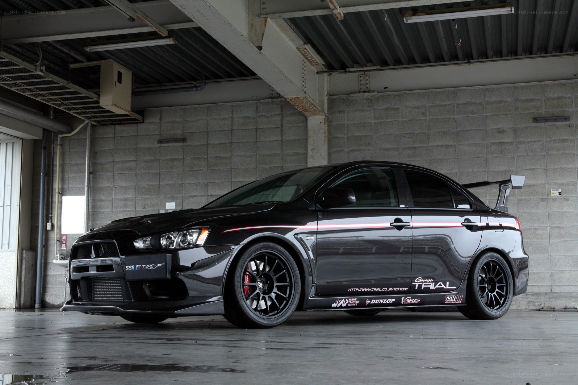 Black Mitsubishi Lancer Evolution