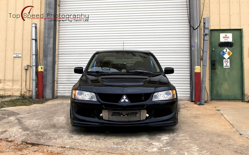 black mitsubishi lancer evolution