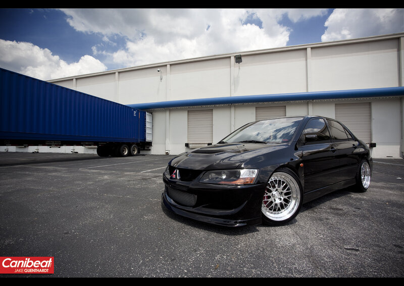 Black Mitsubishi Lancer Evolution