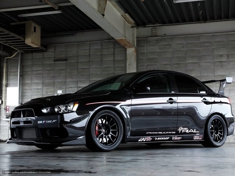 black mitsubishi lancer evolution