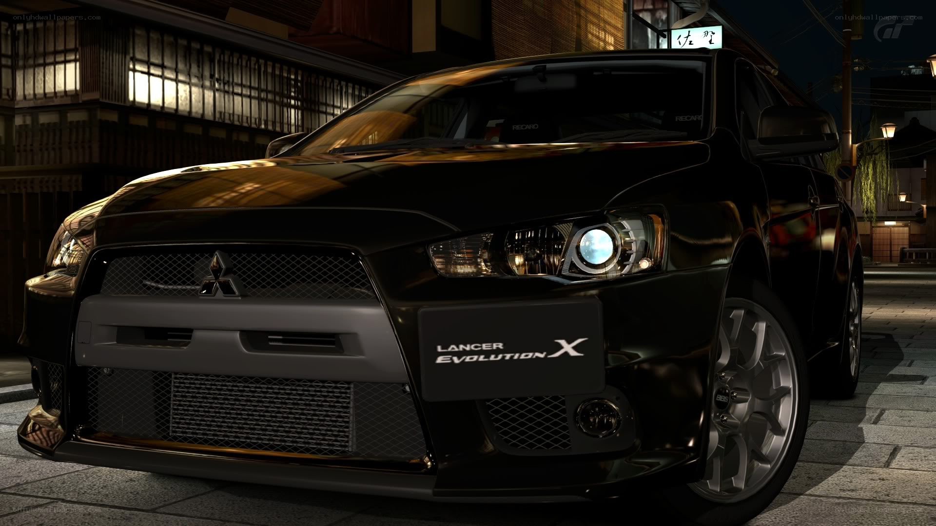 Black Mitsubishi Lancer Evolution X