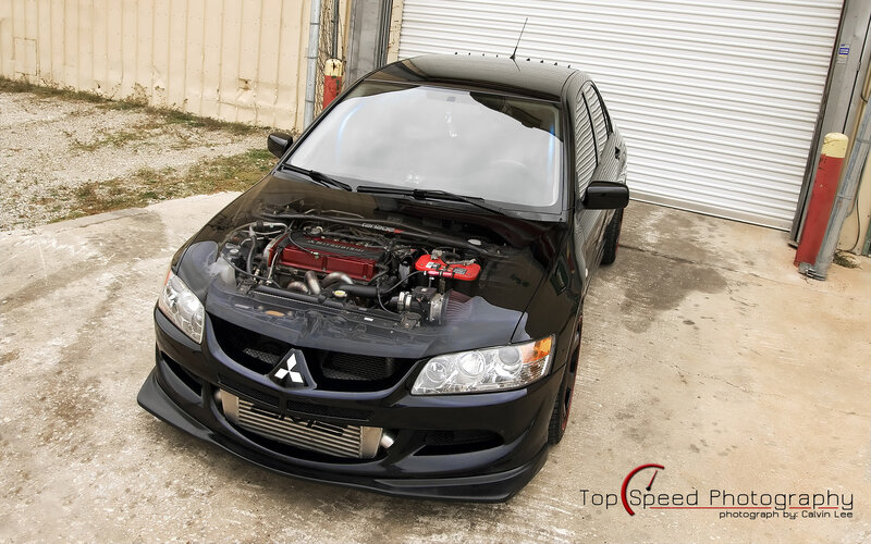 Black Mitsubishi Lancer — Neutral, Afternoon