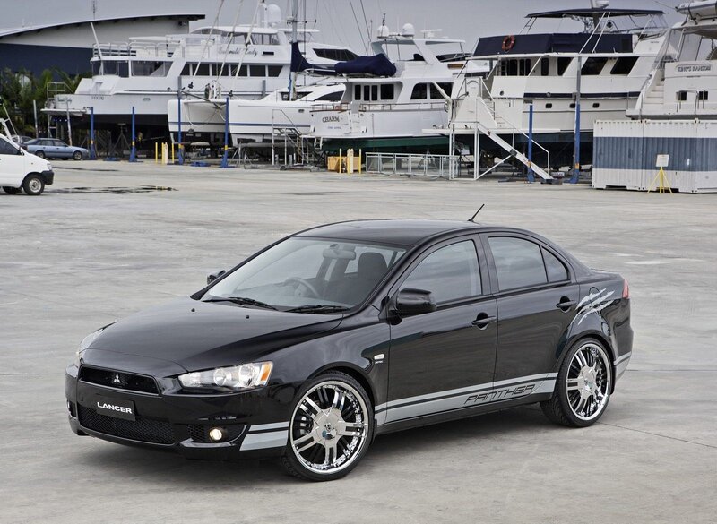 Black Mitsubishi Lancer Panther