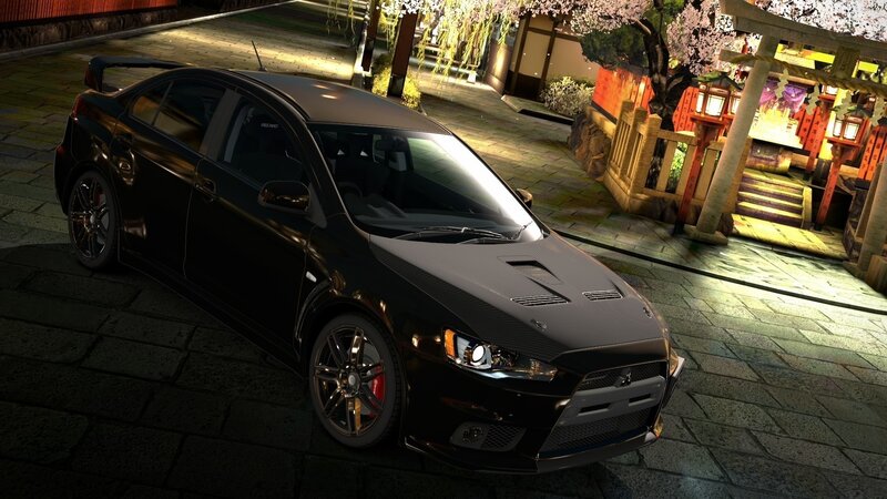 Black Mitsubishi Lancer — Serene