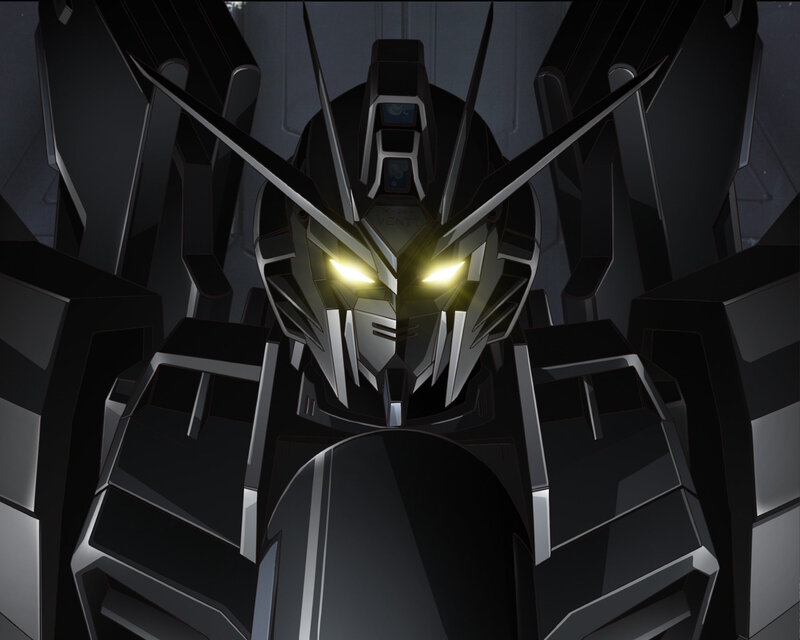 black mobile suit head