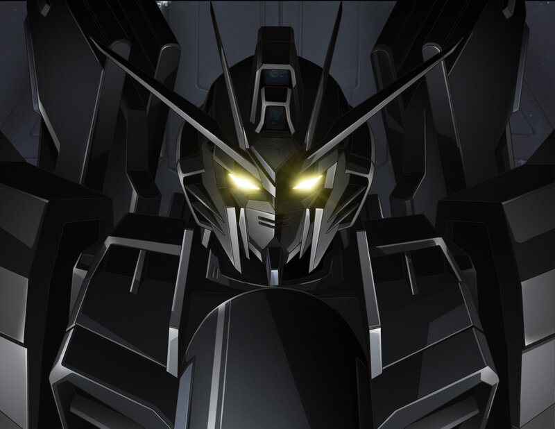black mobile suit head