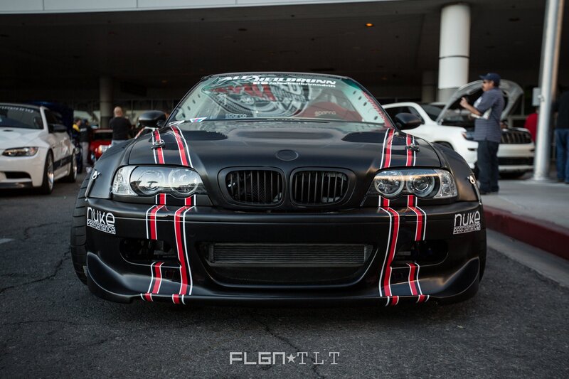 Black Modified BMW Car — Dramatic, Afternoon