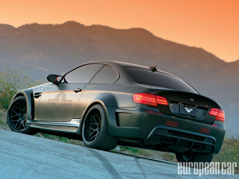 Black Modified BMW Car — Gray