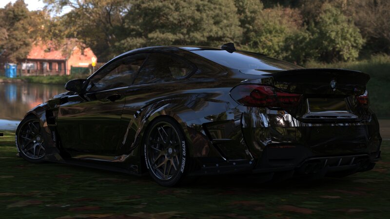 Black Modified BMW Car — Serene