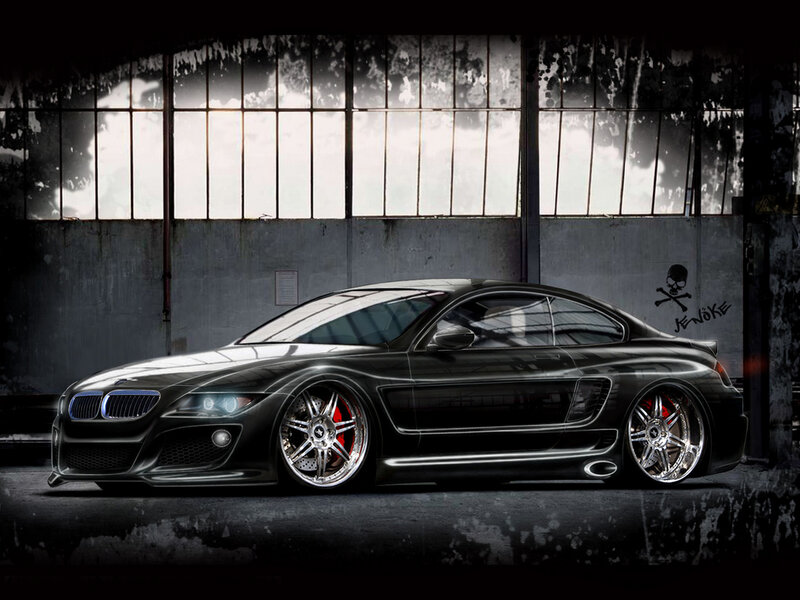 Black Modified BMW Coupe — Dramatic