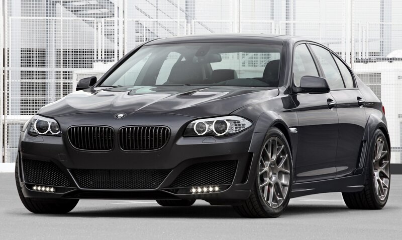 Black Modified BMW Sedan — Neutral, Photograph, Car