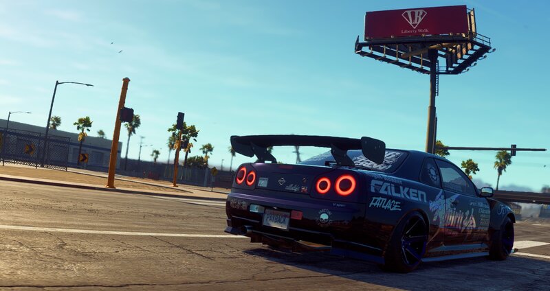 Black Modified Car — Blue, Calm