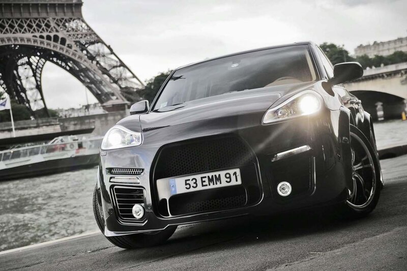 Black Modified Car — Dramatic, Afternoon, Photograph
