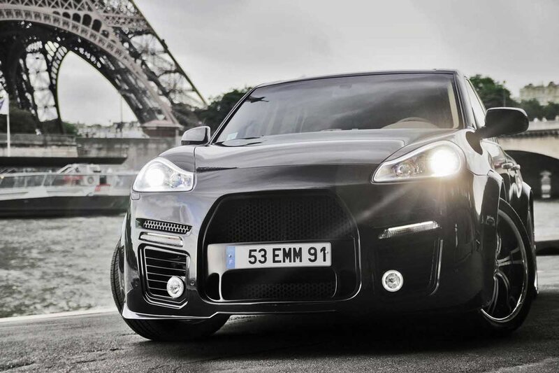 Black Modified Car — Dramatic, Afternoon