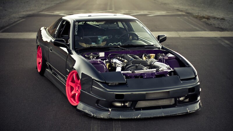 Black Modified Car — Dramatic, Photograph, Engine