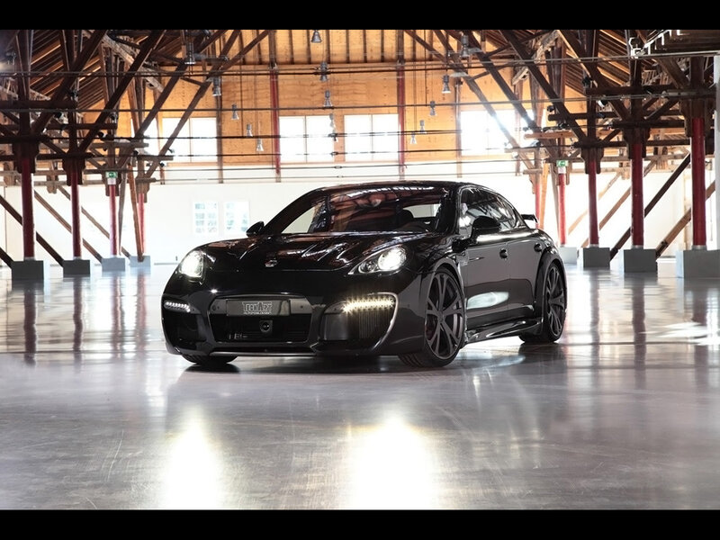 Black Modified Car — Dramatic, Photograph, Warehouse