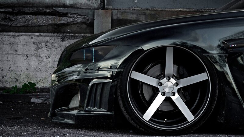 Black Modified Car — Dramatic, Photograph, Wheel, Fender