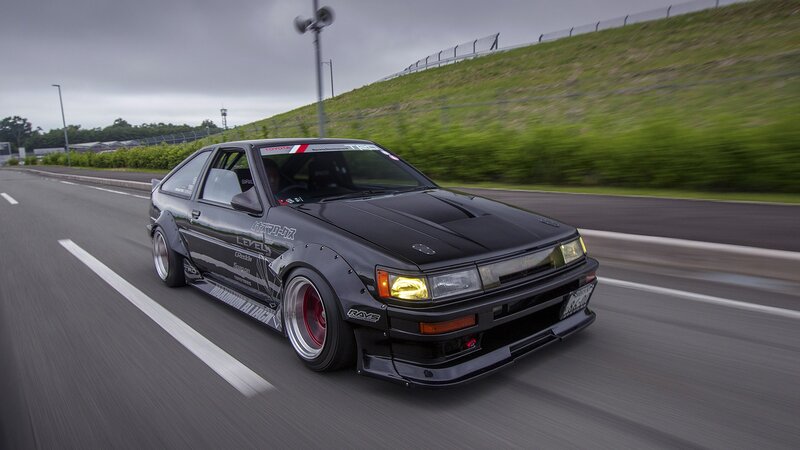 Black Modified Car — Dynamic, Afternoon